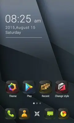 Obsidian Go Launcher Theme android App screenshot 2